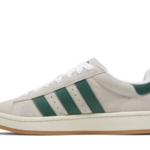 Adidas Campus 00s Crystal White Dark Green