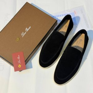 Loro Piana Black Men's Loafers